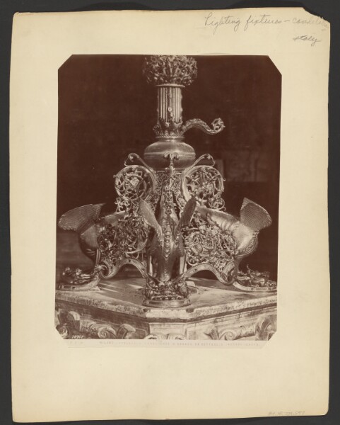 Giacomo Brogi, Milano - Cattedrale, Candelabro in bronzo, un dettaglio