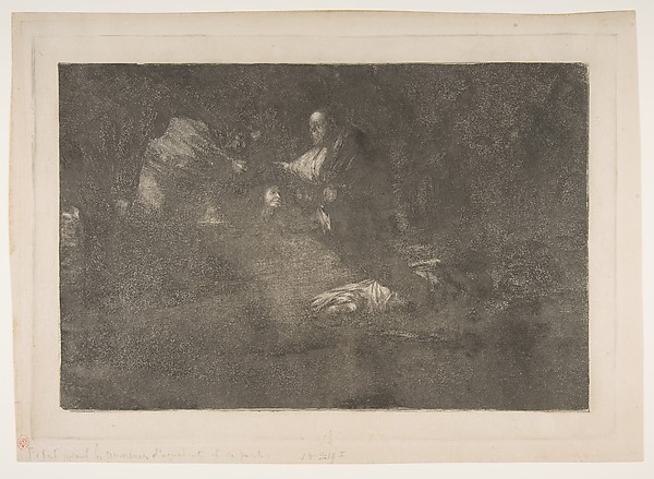 Goya (Francisco de Goya y Lucientes), 'Funereal Folly' from the 'Disparates' (Follies / Irrationalities)
