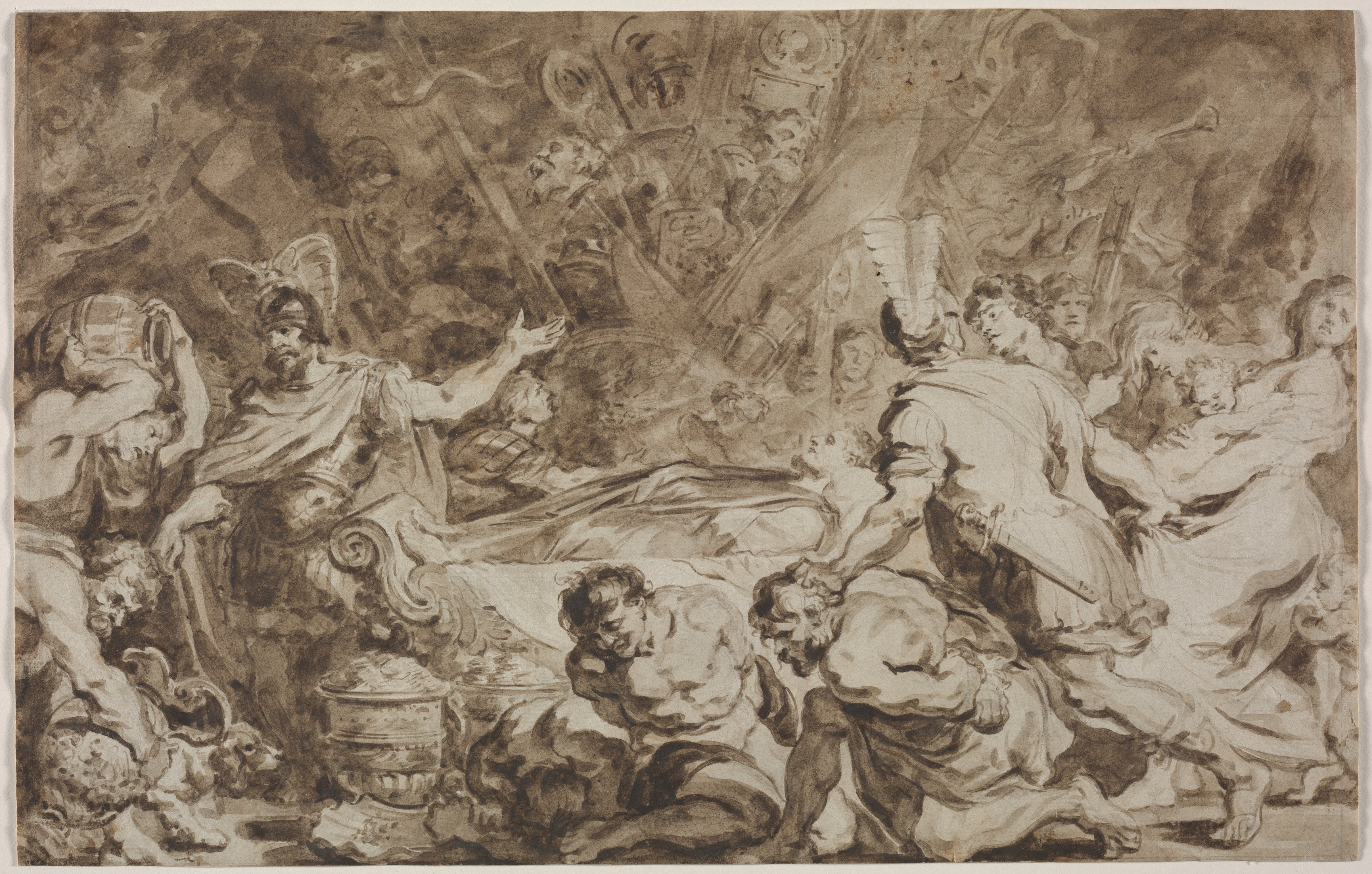 Jean-Honoré Fragonard, The Funeral of Decius Mus