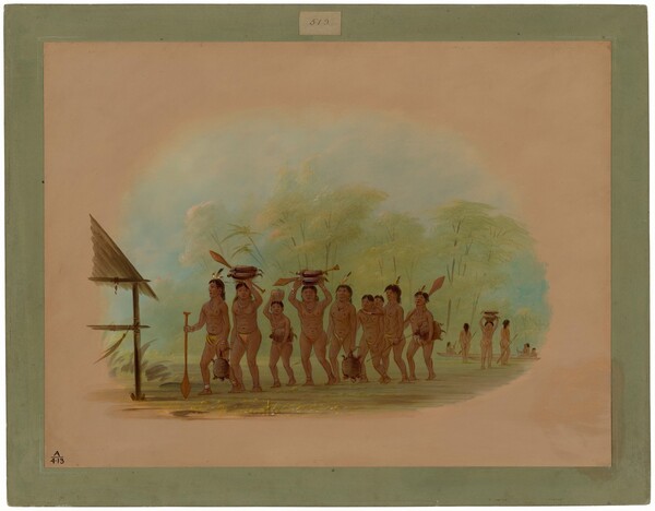 George Catlin, Return from a Turtle Hunt - Connibo