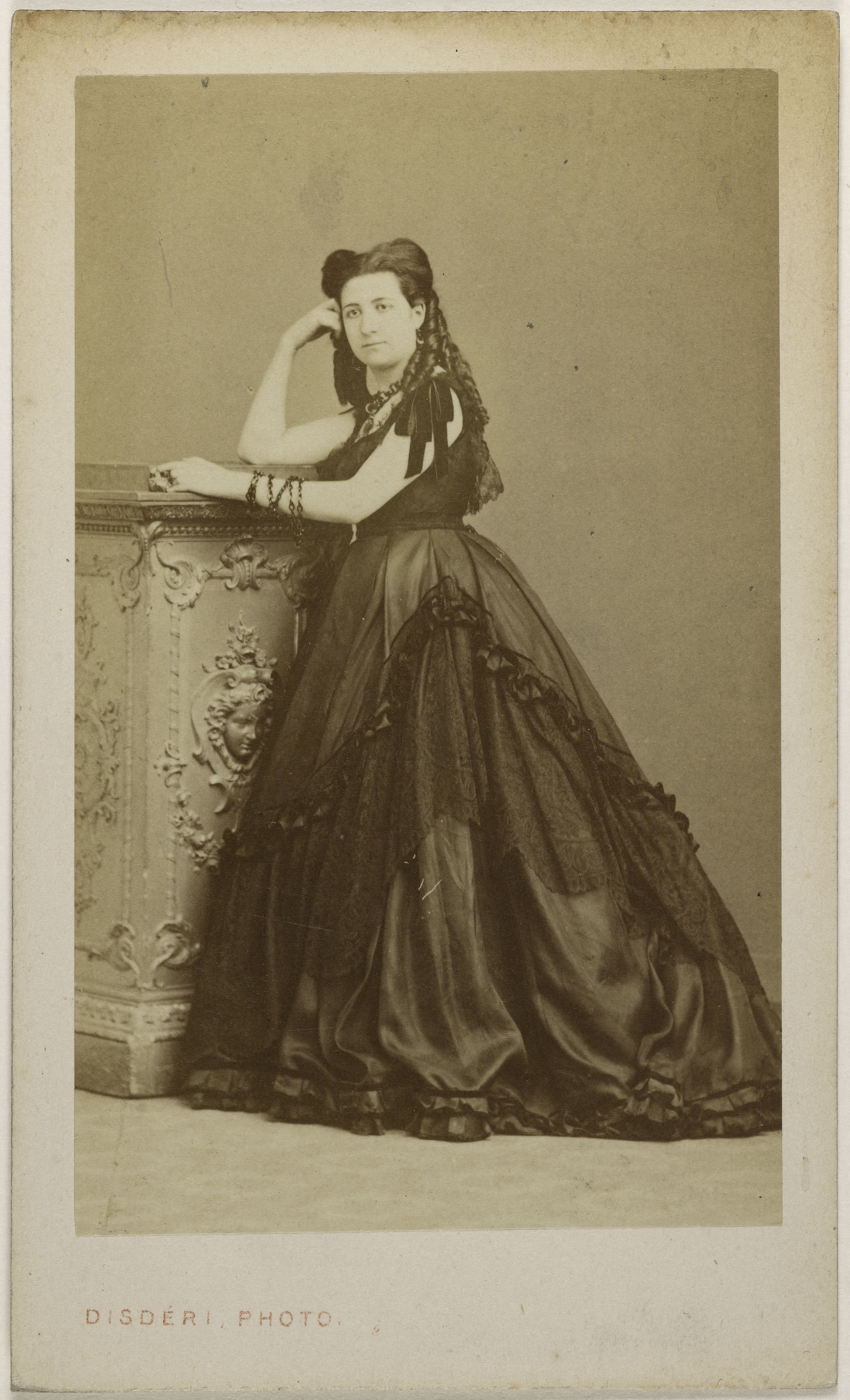 André-Adolphe-Eugène Disdéri, Portrait de Berthier, Charlotte, (actrice)