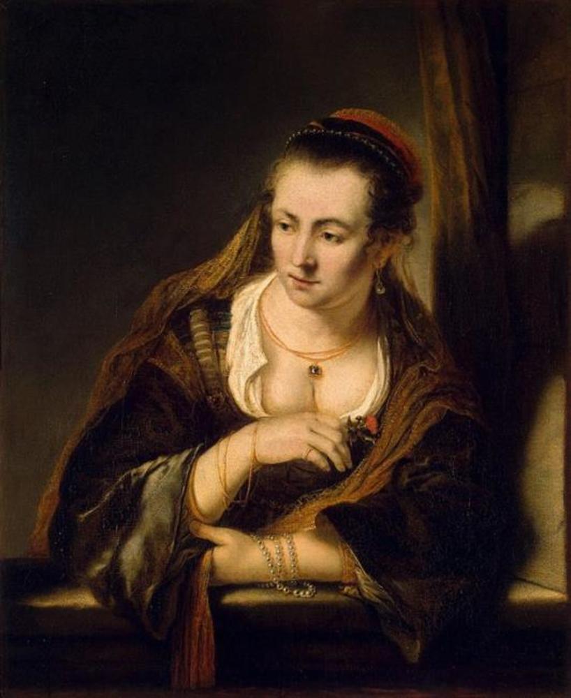 Ferdinand Bol, Young Woman at a Window