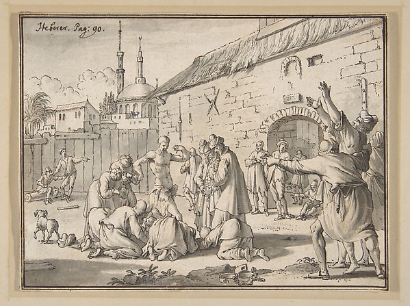 Jan Goeree, An Islamic Prophet Appearing in the Courtyard of a Prison in Alexandria