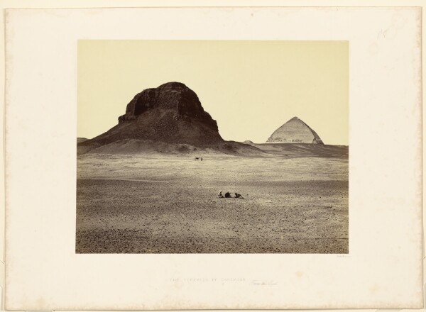 Francis Frith, The Pyramids of Dahshoor, From the East