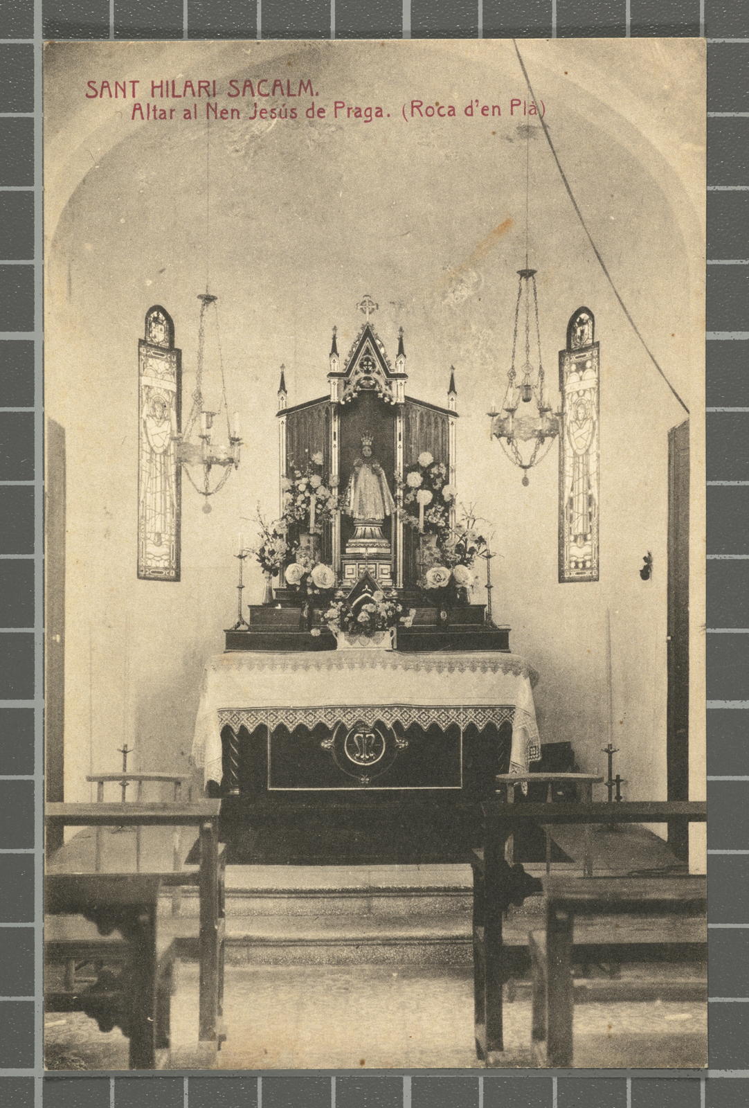 Josep Ximeno Planas, St. Hilary Sacalm. Altar to the Child Jesus of Prague. (Rock of in Plain)