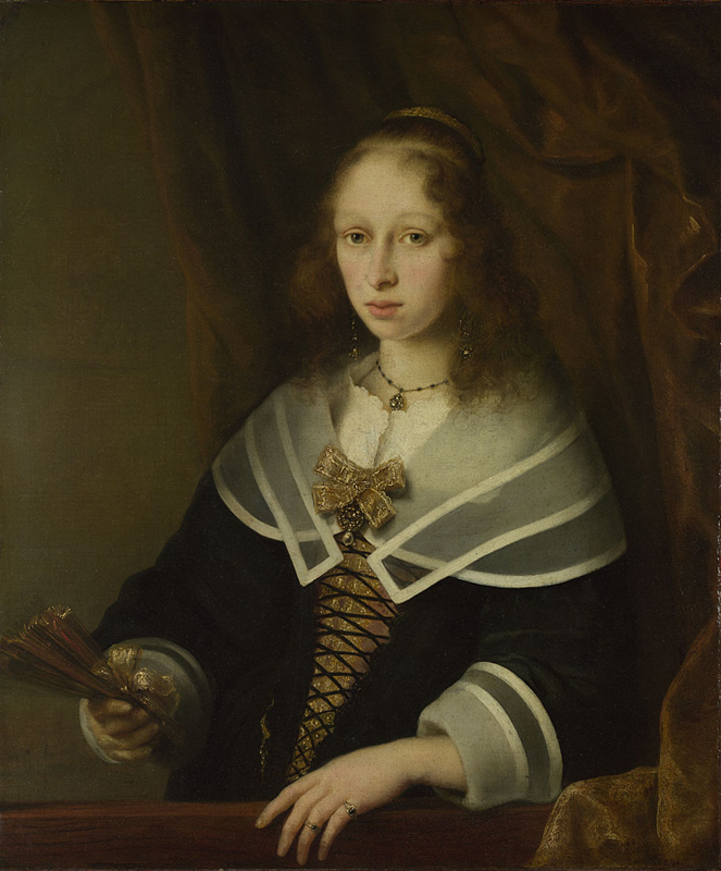 Ferdinand Bol, A Lady with a Fan