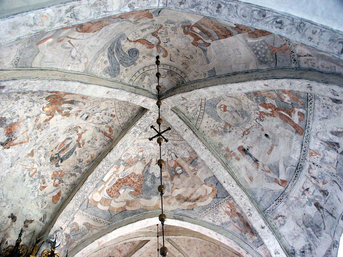 Johan Dellbeck, Kalkmålning i Vallby kyrka, Vallby socken, Uppland 2005