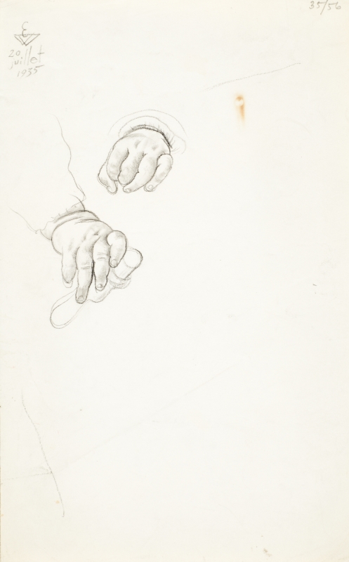 Eduard (autor) Wiiralt, Lapse käed
