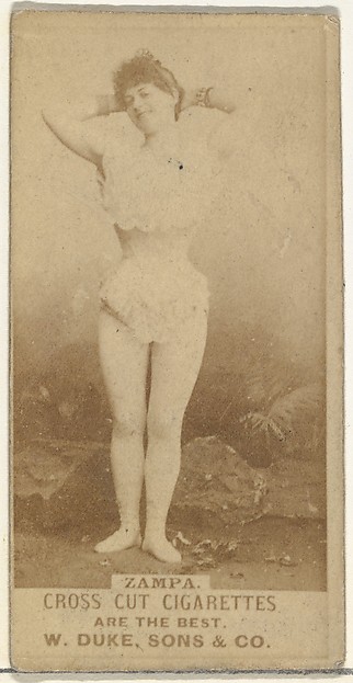 W. Duke, Sons & Co., Zampa, from the Actors and Actresses series (N145-3) issued by Duke Sons & Co. to promote Cross Cut Cigarettes
