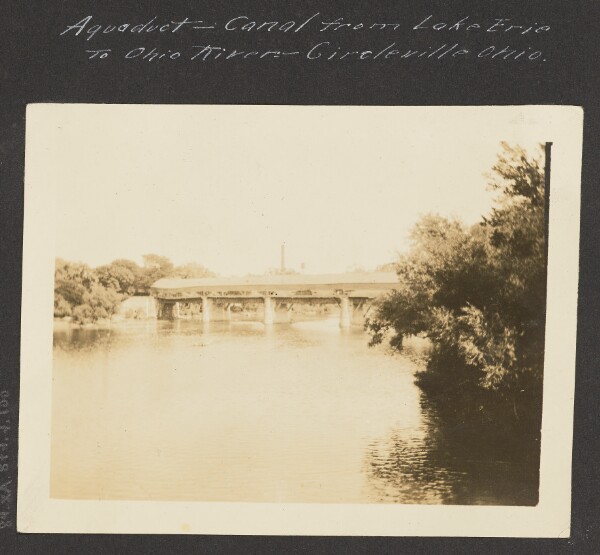 Unknown, [A view of an Aquaduct from Lake Erie to Ohio River]