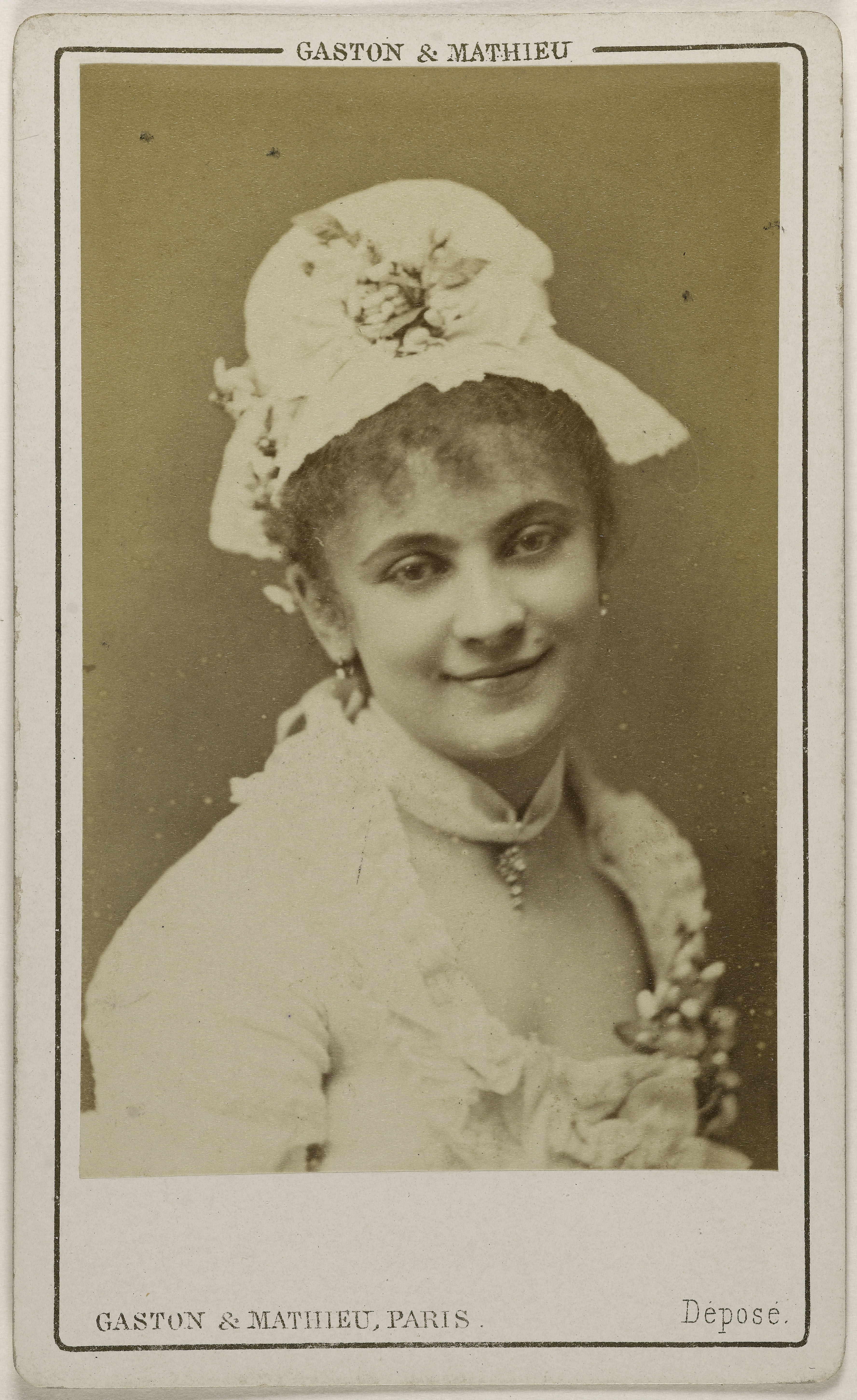 Mathieu & Cie Gaston, Portrait de Beaumaine (ou Baumaine), Juliette, (danseuse)