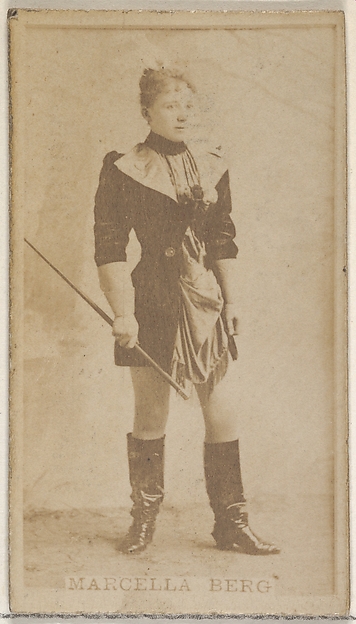 Allen & Ginter, Marcella Berg, from the Actors and Actresses series (N45, Type 8) for Virginia Brights Cigarettes