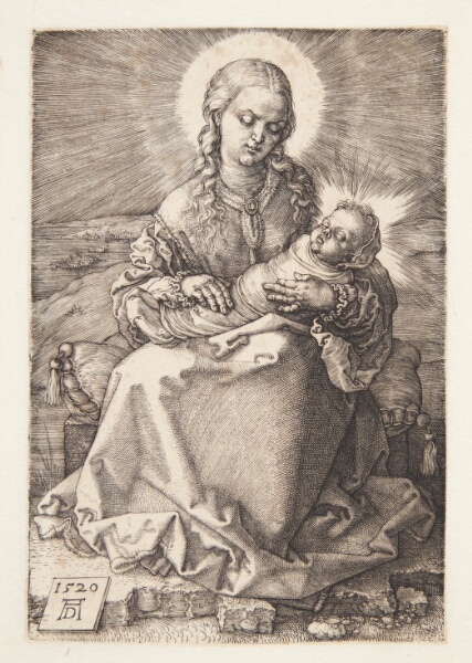 Albrecht Dürer, Madonna, siddende med svøbelsesbarnet