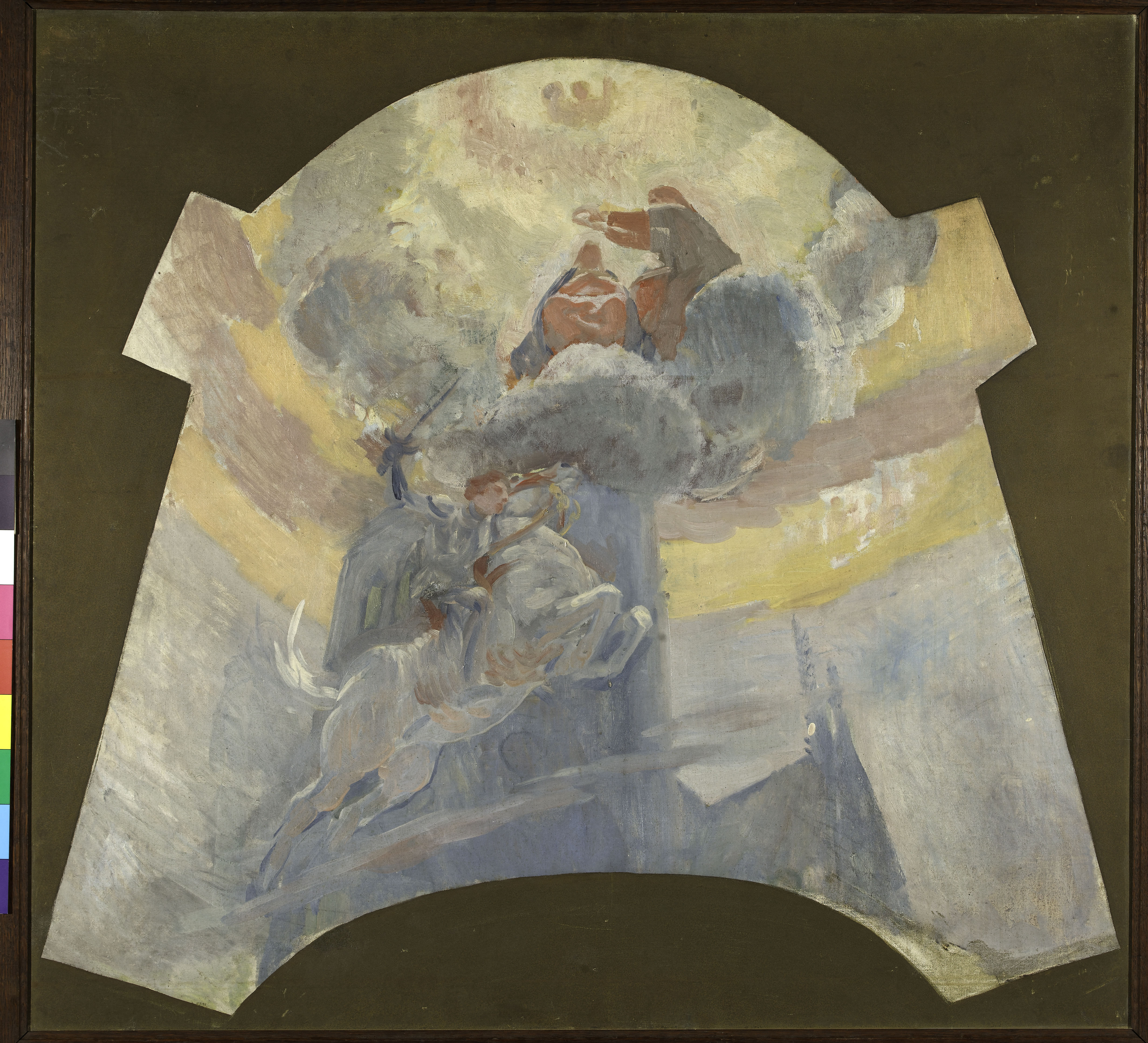 Albert Besnard, La Mystique, esquisse de la composition d'ensemble