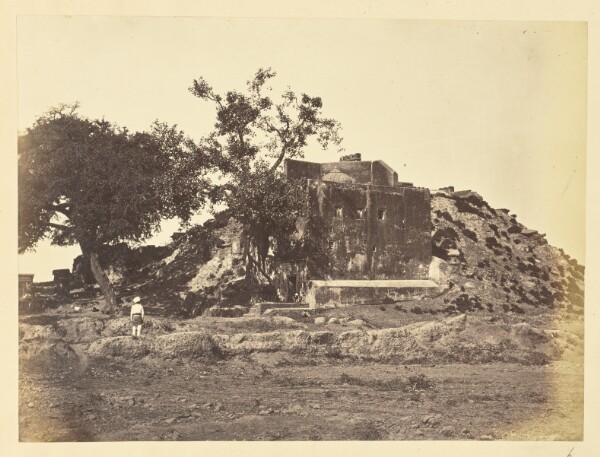 Unknown, [Hillside Ruins with Dome, India]