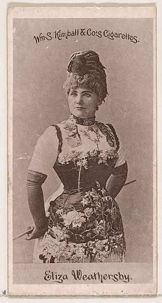William S. Kimball & Company, Eliza Weathersby, from the Actresses series (N190) issued by Wm. S. Kimball & Co.