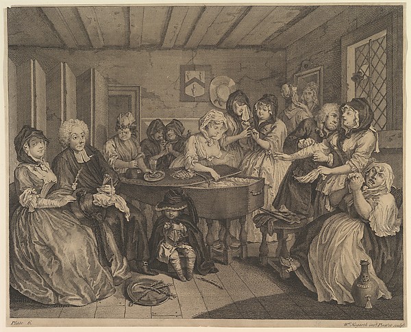 William Hogarth, A Harlot's Progress, Plate 6