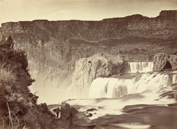 Timothy H. O'Sullivan, Shoshone Falls, Snake River, Idaho. Mid-day View. Adjacent Walls About 1,000 Feet in Height.