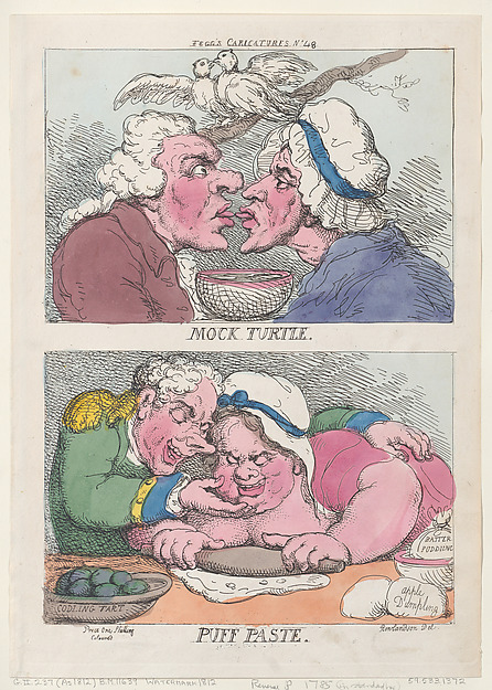 Thomas Rowlandson, Mock Turtle; Puff Paste