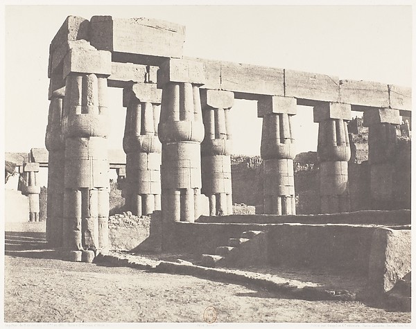 Félix Teynard, Louksor (Thèbes), Construction Postérieure - Galeries Parallèles