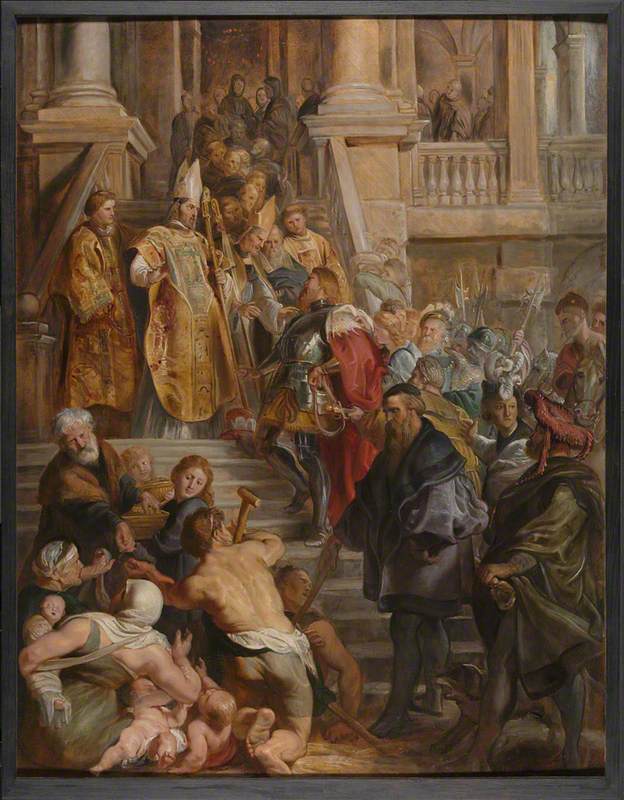 Peter Paul Rubens, Saint Bavo is received by Saints Amand and Floribert