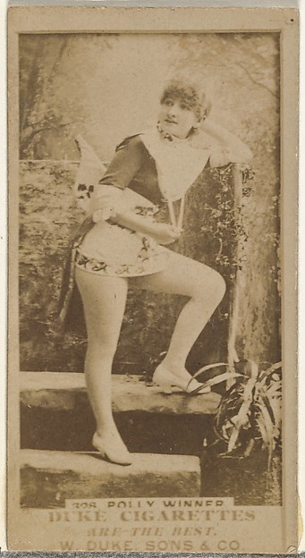 W. Duke, Sons & Co., Card Number 328, Polly Winner, from the Actors and Actresses series (N145-7) issued by Duke Sons & Co. to promote Duke Cigarettes