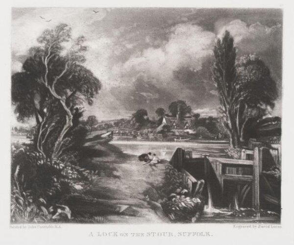 Constable, John RA, A LOCK ON THE STOUR, SUFFOLK