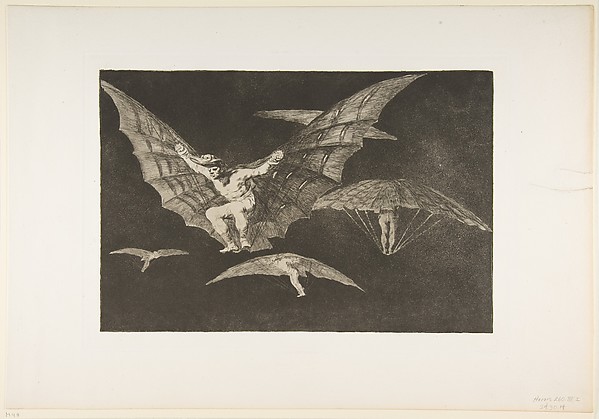 Goya (Francisco de Goya y Lucientes), A Way of Flying, from "The Disparates" (Follies / Irrationalities)
