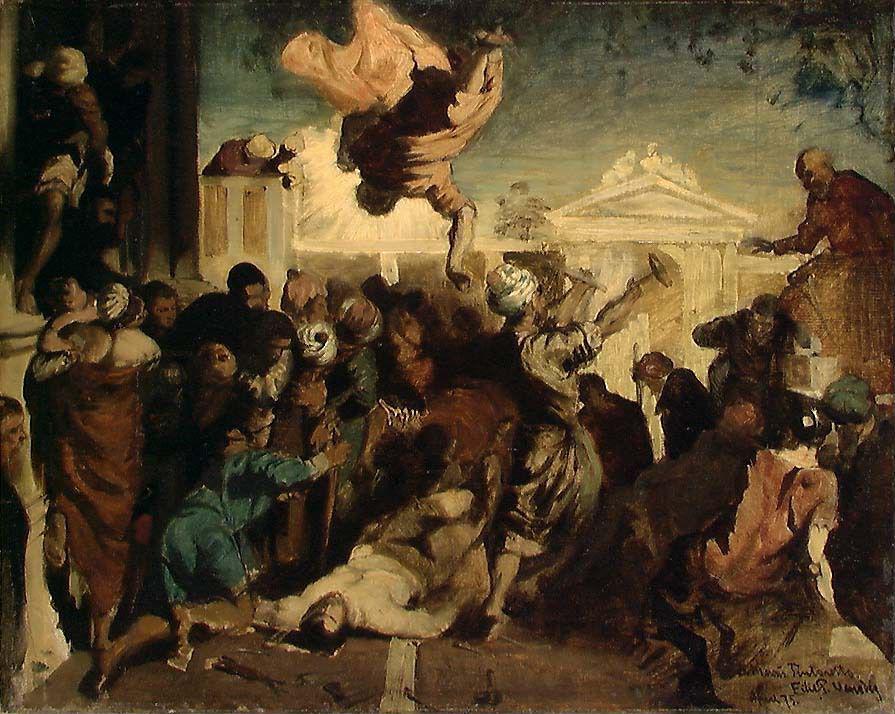 Eilif Peterssen, Miracle of St Mark. Copy after Tintoretto