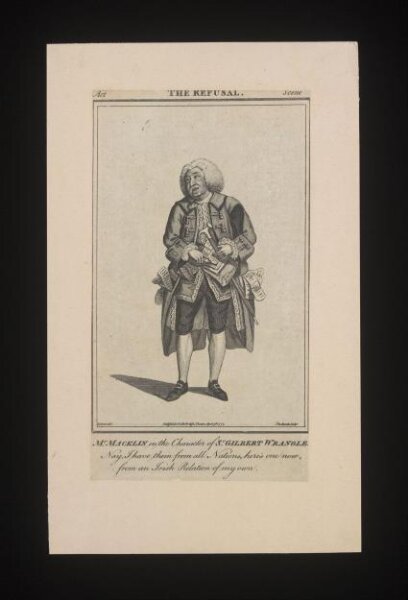 James Roberts, Mr. Macklin in the character of Sr. Gilbert Wrangle
