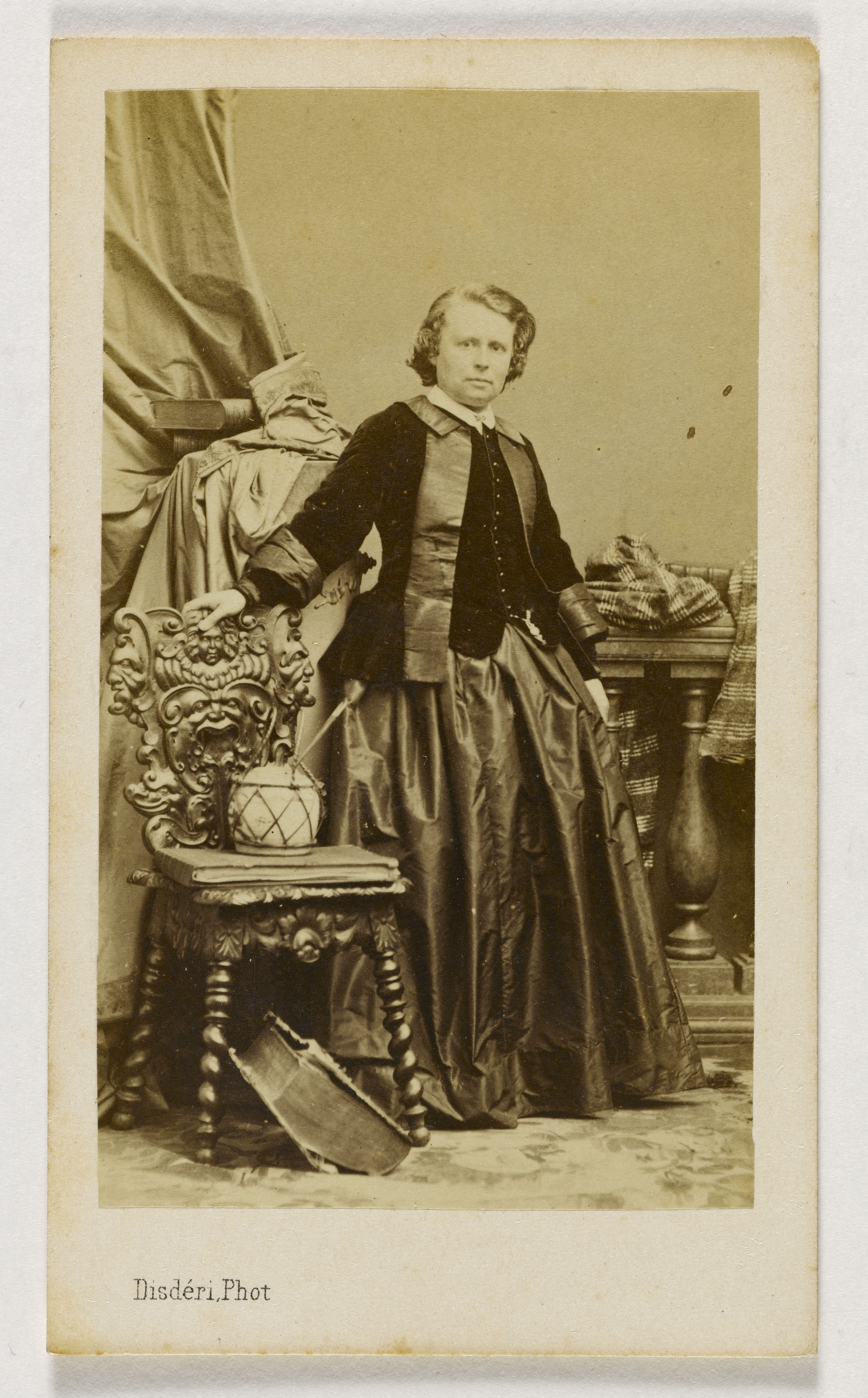 André-Adolphe-Eugène Disdéri, Portrait de Rosa Bonheur (Marie Rosalie, dite), (1823-1899), (peintre, sculpteur)