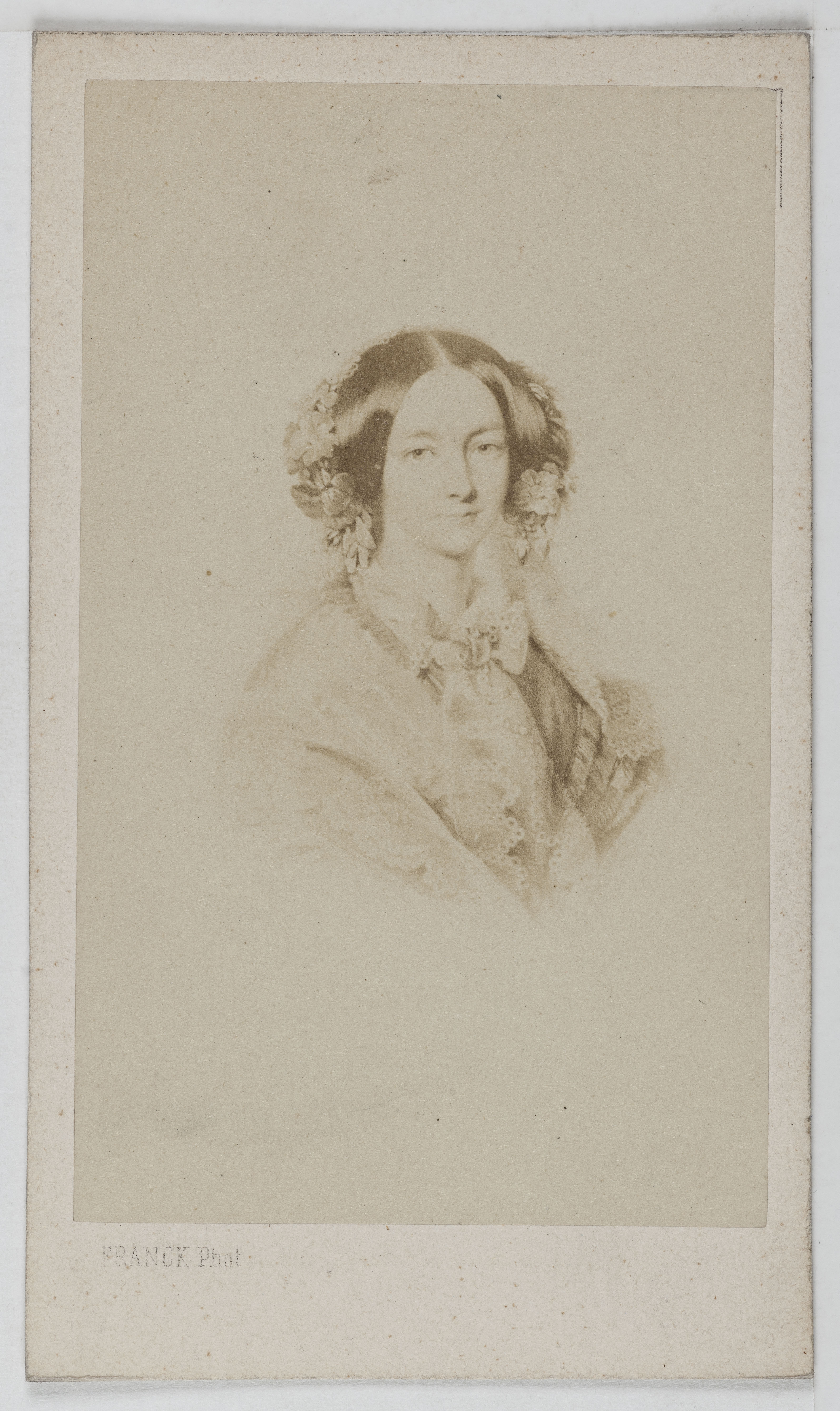 Franck, Portrait de la duchesse d'Orléans (1814-1858), née Hélène de Mecklembourg-Schwerin.