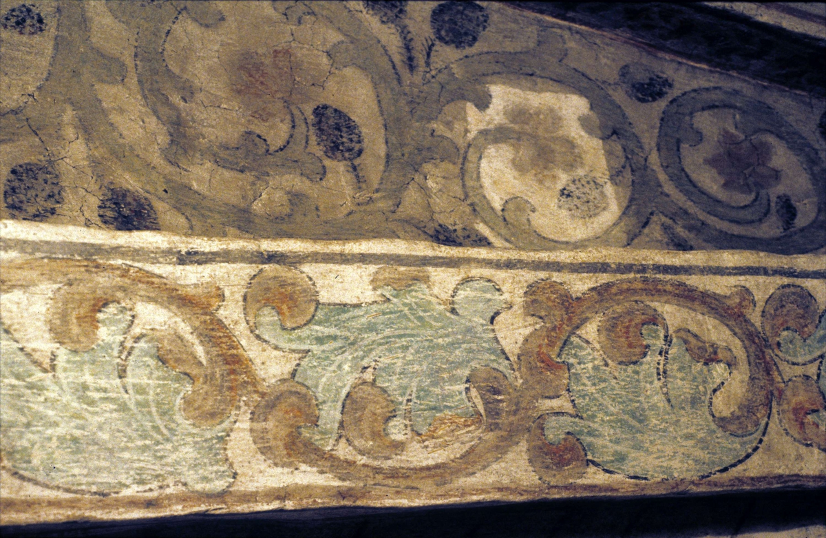 Rune Hammarling, Kalkmålning i Viksta kyrka, Viksta socken, Uppland 1986