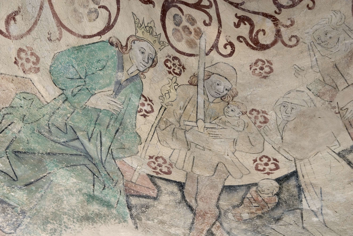 Bengt Backlund, Kalkmålning i Övergrans kyrka, Uppland 2009