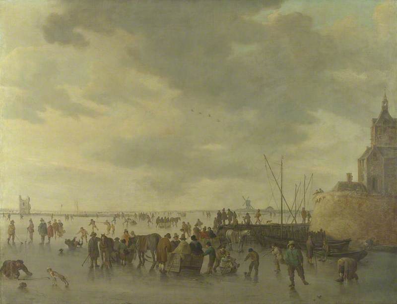 Jan van Goyen, A Scene on the Ice near Dordrecht