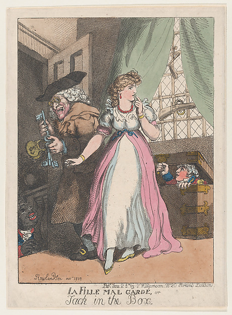 Thomas Rowlandson, La Fille Mal Gardé, or Jack in the Box