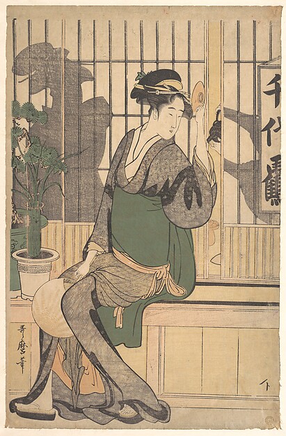 Kitagawa Utamaro, Shadows on the Shoji