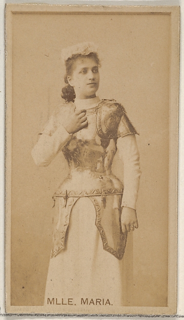 Allen & Ginter, Mlle. Maria, from the Actors and Actresses series (N45, Type 8) for Virginia Brights Cigarettes