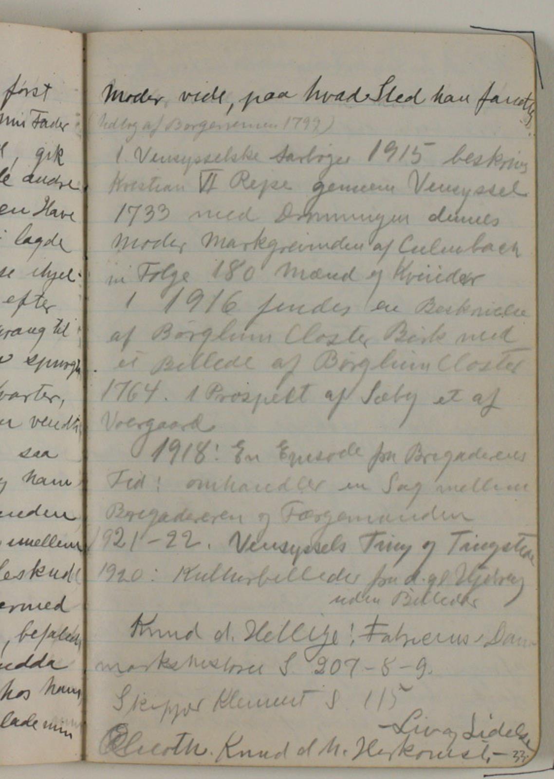 Niels Larsen Stevns, Litteraturhenvisninger til forskellige begivenheder tilknyttet Vendsyssels historie