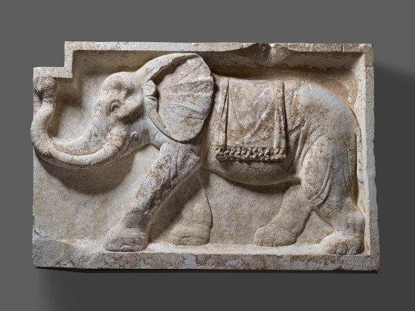 Unknown, Pair of Architectural Reliefs with Elephants