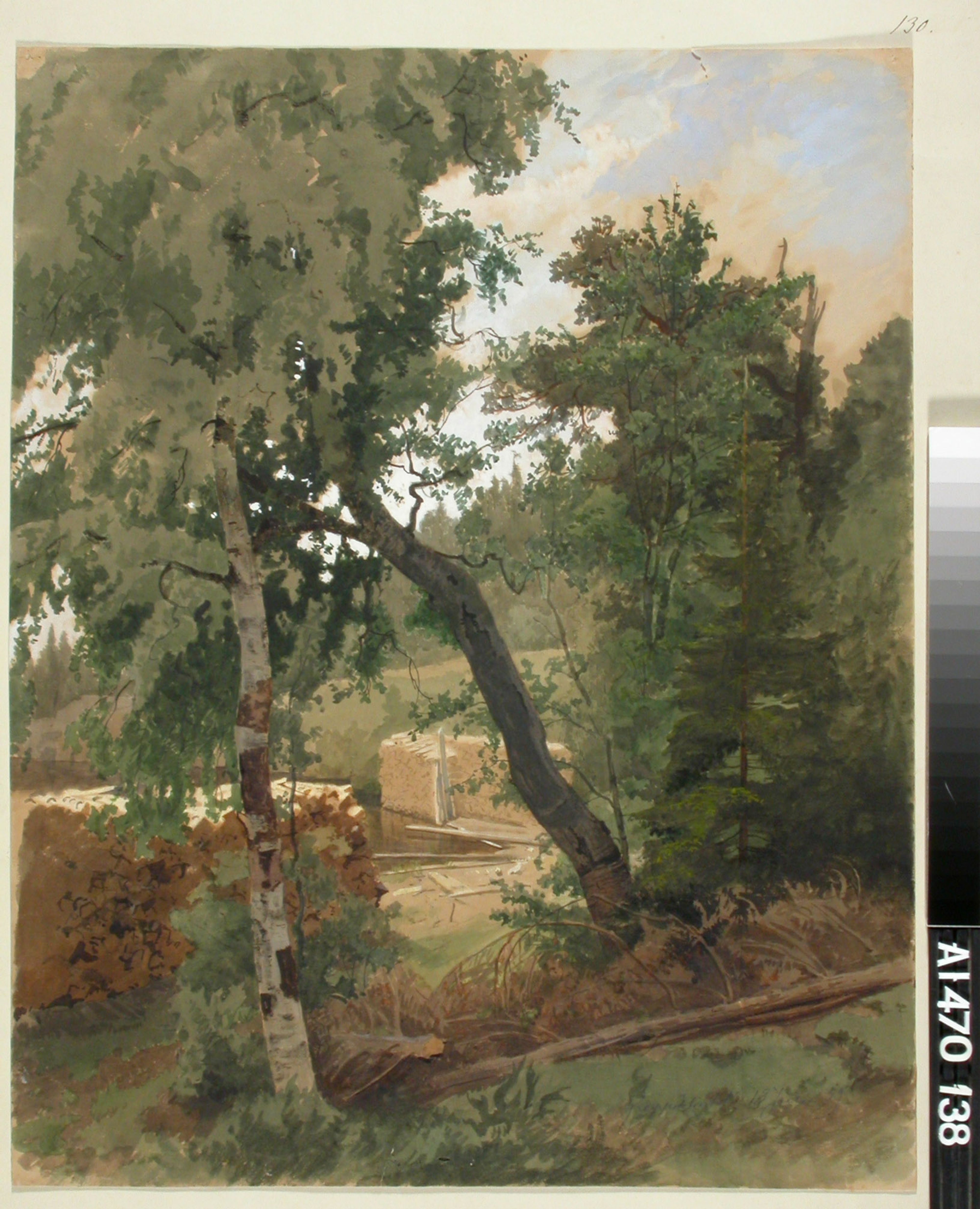 Werner Holmberg, Landscape from Leppälahti