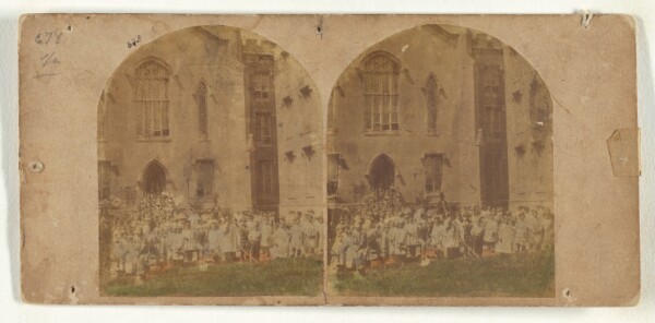 New York Stereoscopic Company, New York Orphan Asylum, Bloomingdale, Between Seventieth and Eightieth streets. Instituted in 1806. Number of Orphans about 200.