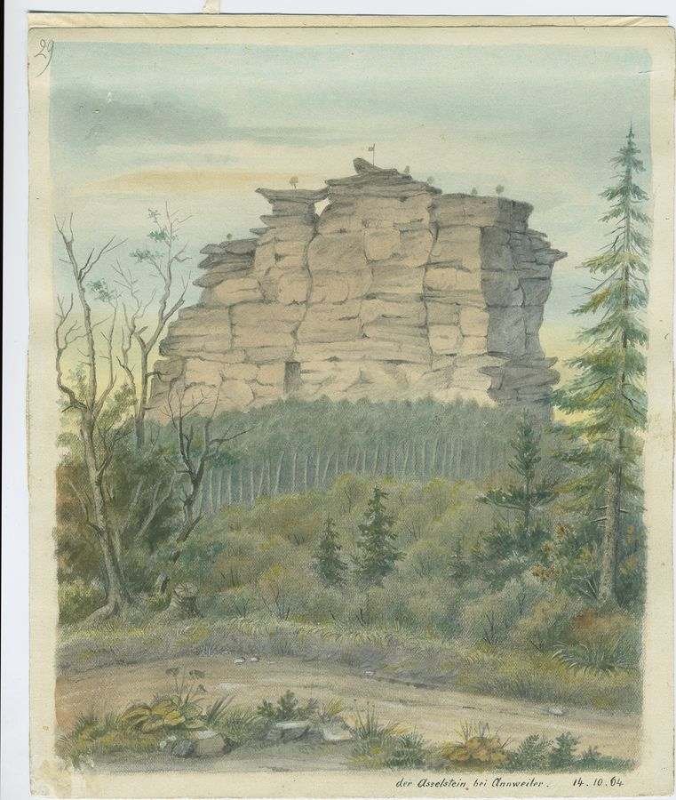 Fritz Bamberger, Asselstein bei Annweiler