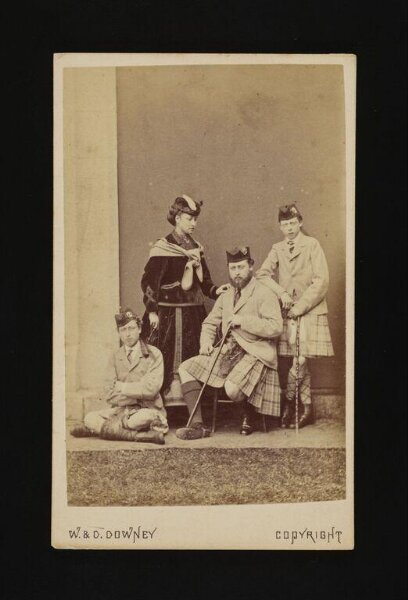 W. & D. Downey, A group of three men and one woman