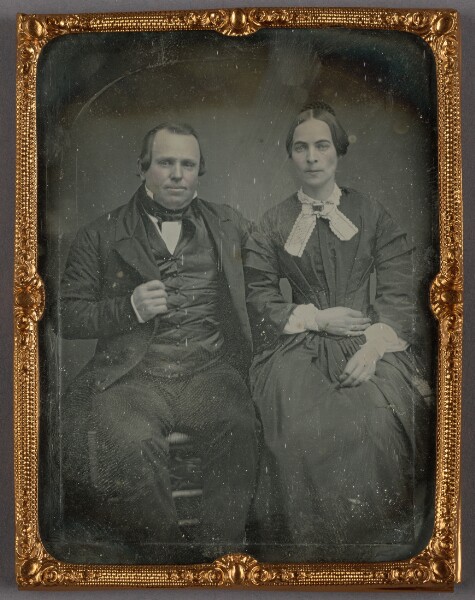 Unknown, [Portrait of a Seated Man and Woman]