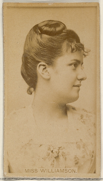 Allen & Ginter, Miss Williamson, from the Actors and Actresses series (N45, Type 8) for Virginia Brights Cigarettes