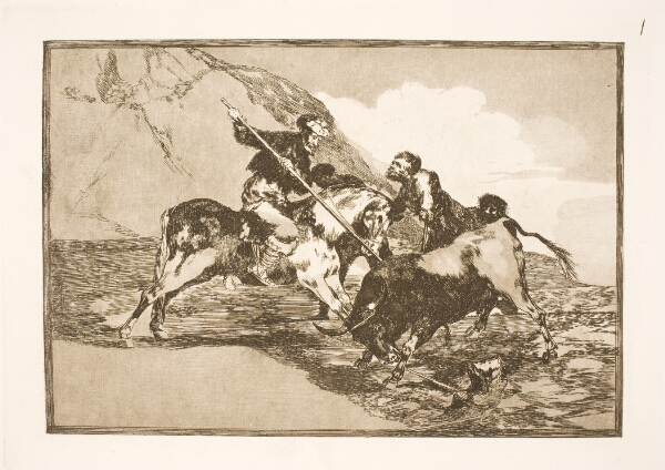 Francisco de Goya, Den måde, hvorpå de gamle spaniere til hest jagede tyre på sletten.
