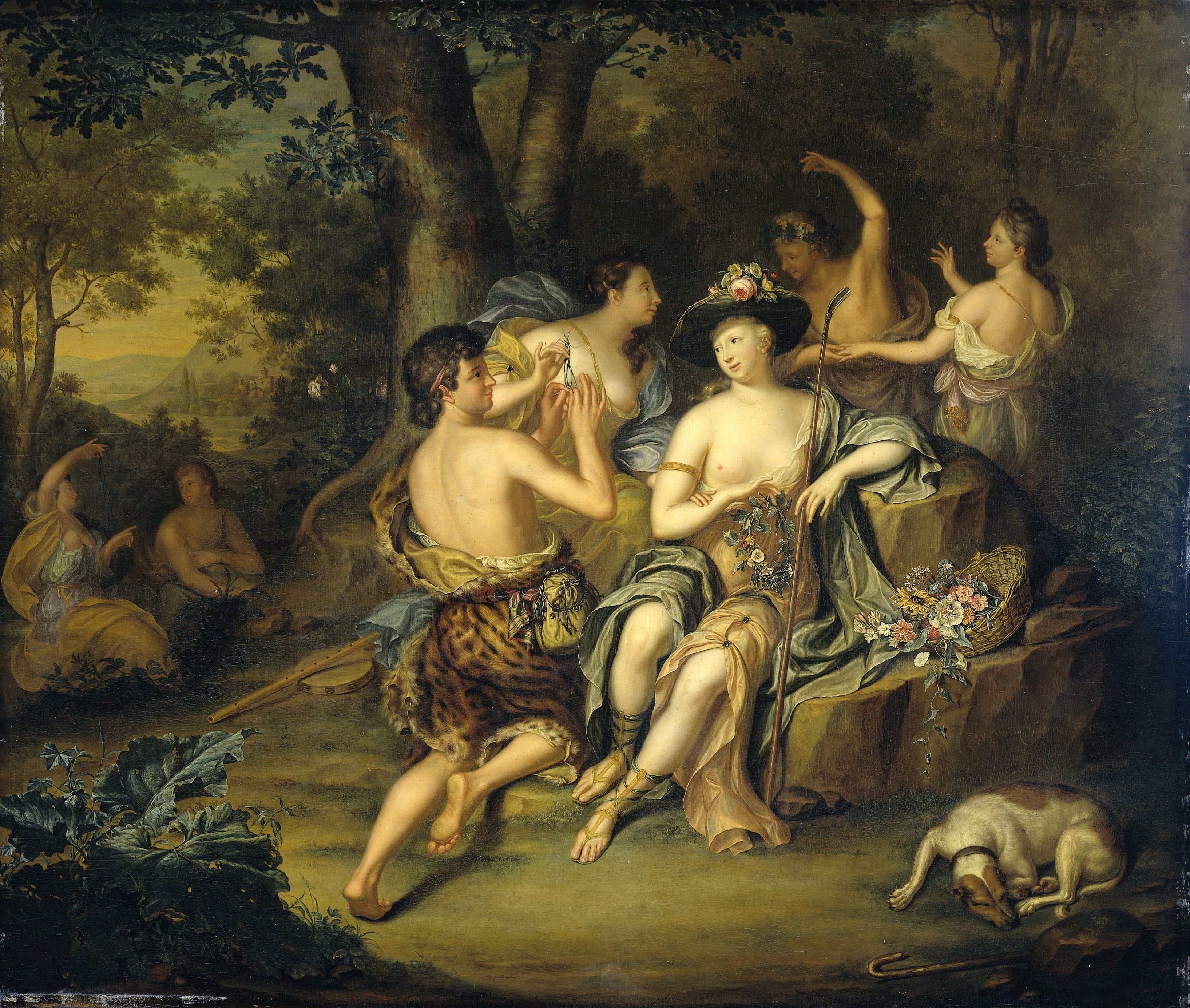Hieronymus van der Mij, Amarilli bekranst Mirtillo