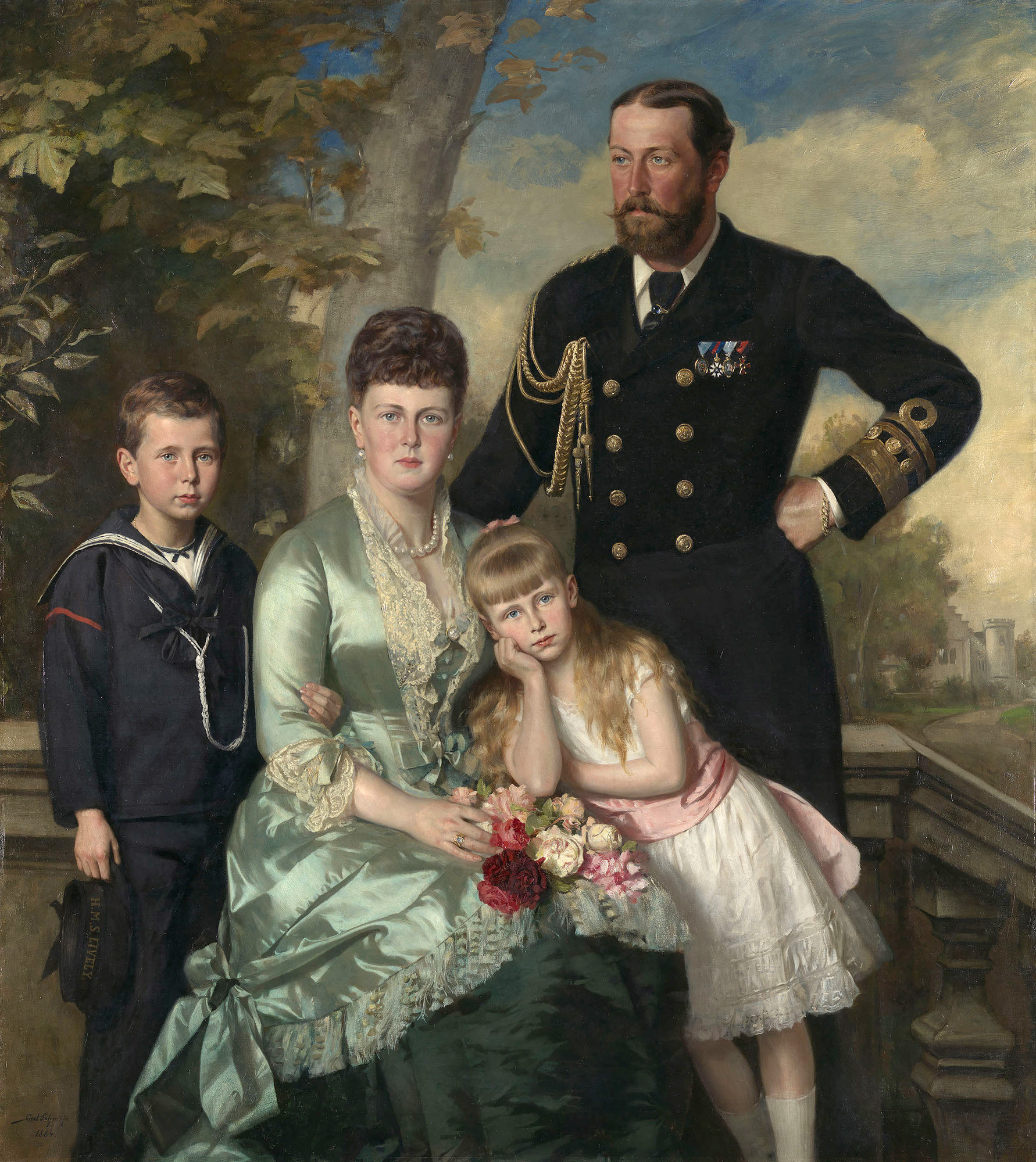 Carl Rudolph Sohn, Alfred, Duke of Edinburgh, with his family