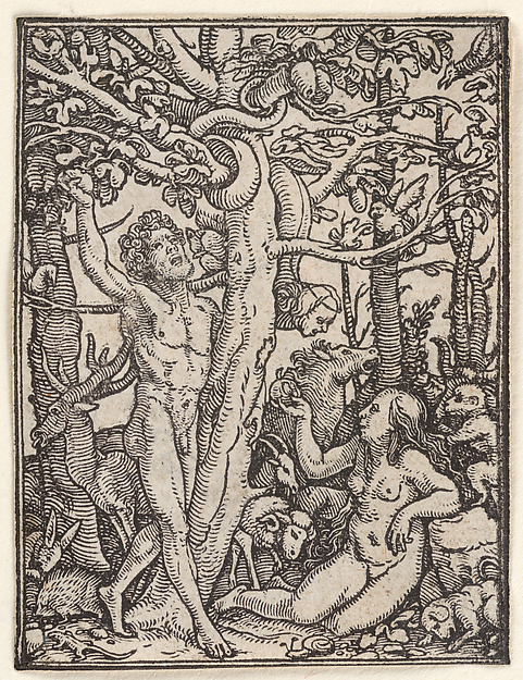 Hans Holbein the Younger, Fall (or Temptation of Adam), from "The Dance of Death"